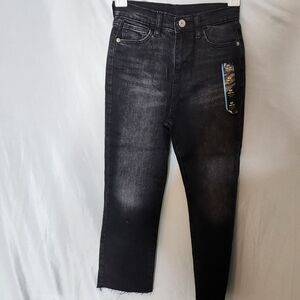 Art Class Girls's 6X Black Pants with Raw Hem